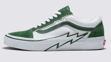 vans bolt old skool green white