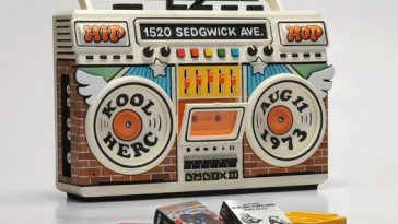 elena kazi kool herc boom box art toy