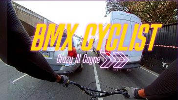 Bmx cyclist pov ride