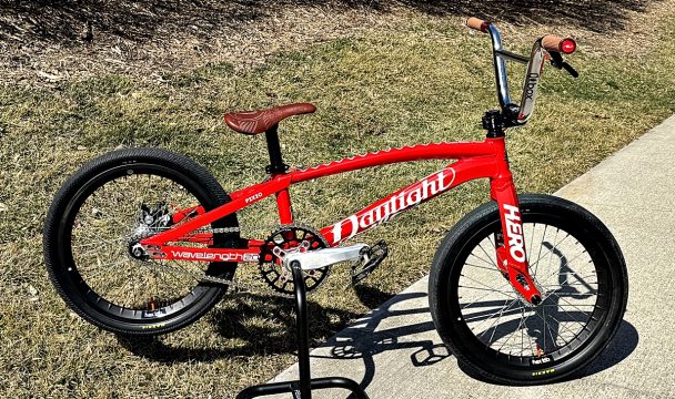 Daylight wavelength bmx race bike