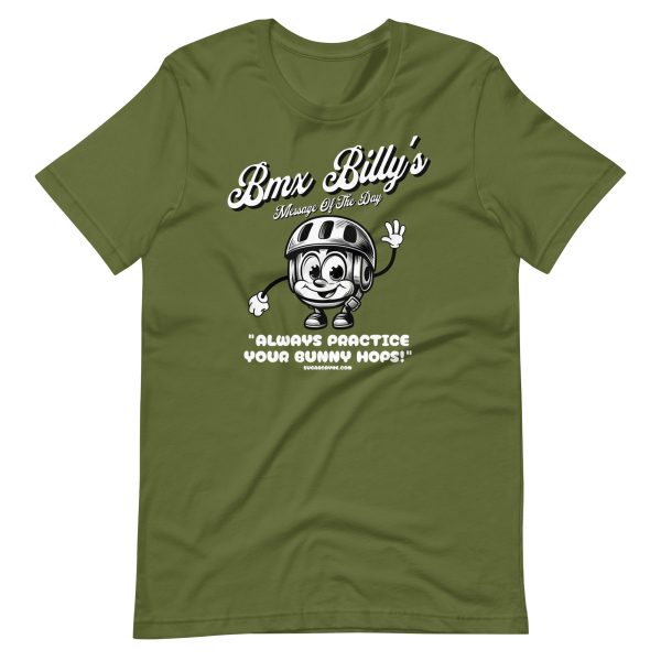 BMX Billy Says Practice Bunny Hops - Messaage Of The Day - T-Shirt - Image 4