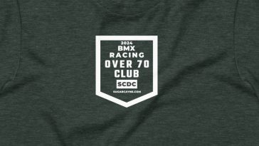 BMX racing over 70 t-shirt