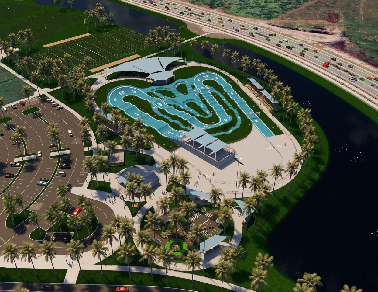 Palm Bay BMX Track Drawing