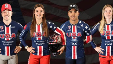 cameron wood, alise willoughby,kamren larsen, daleny vaughn, paris bmx olympics