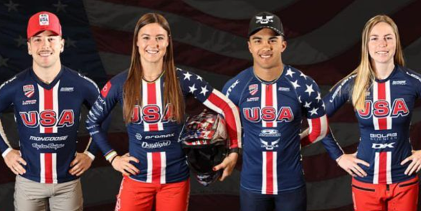 cameron wood, alise willoughby,kamren larsen, daleny vaughn, paris bmx olympics