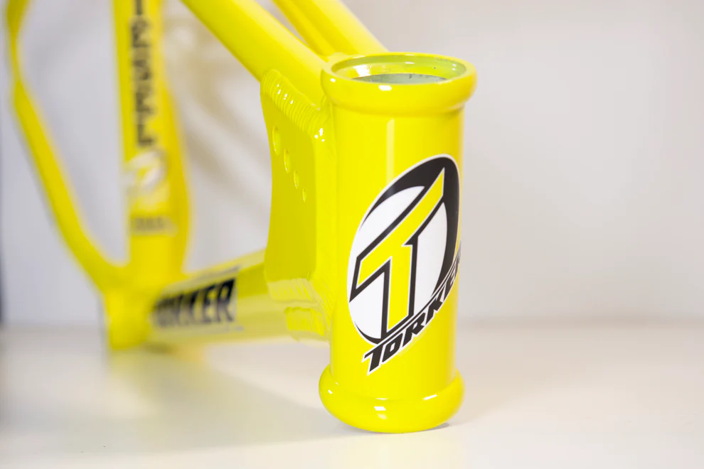 Torker BMX Diesel Cruiser head tube yellow
