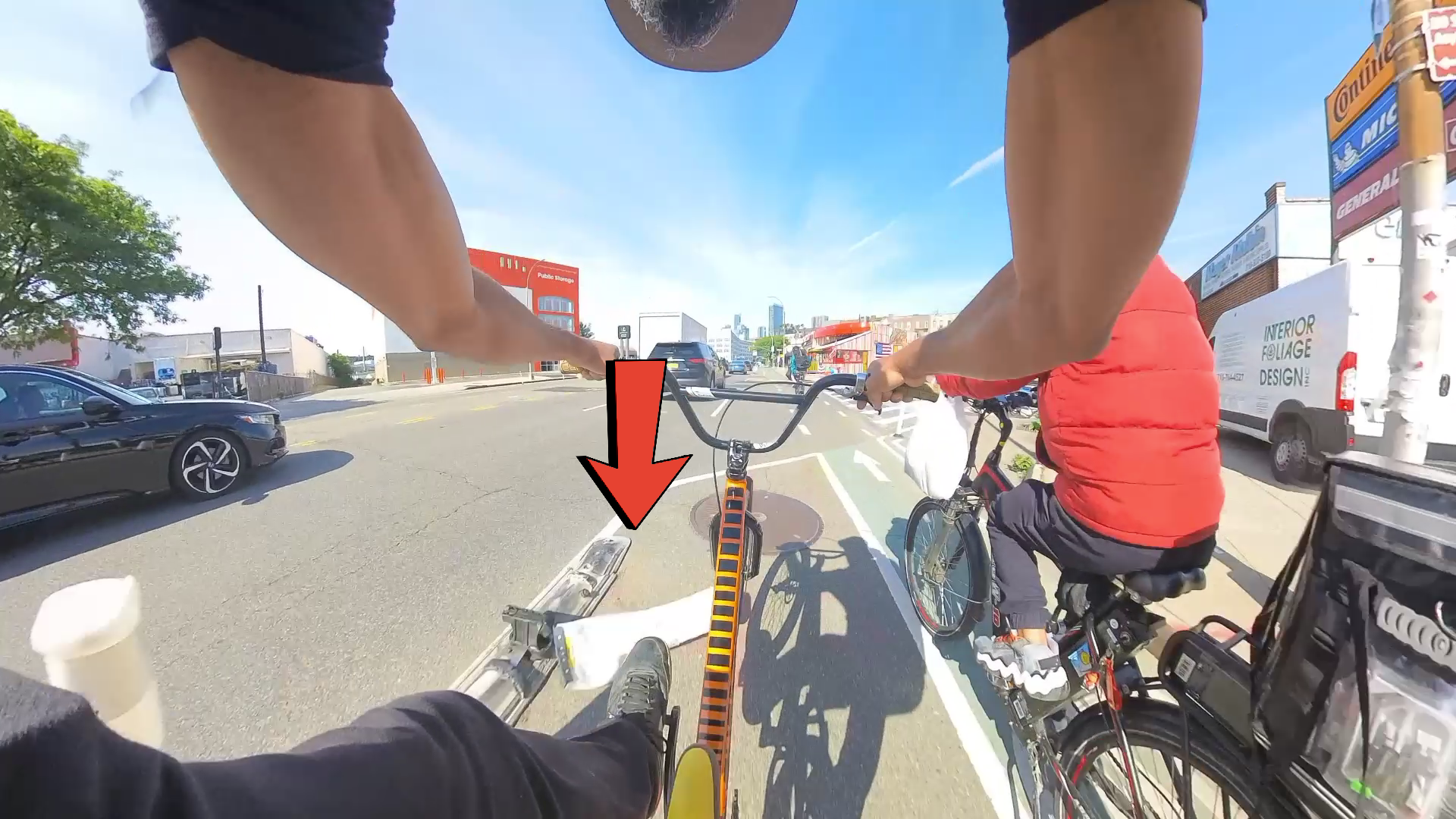 12 mile wheelie manual bmx cyclist