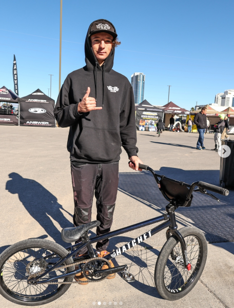 The bike is looking fresh!