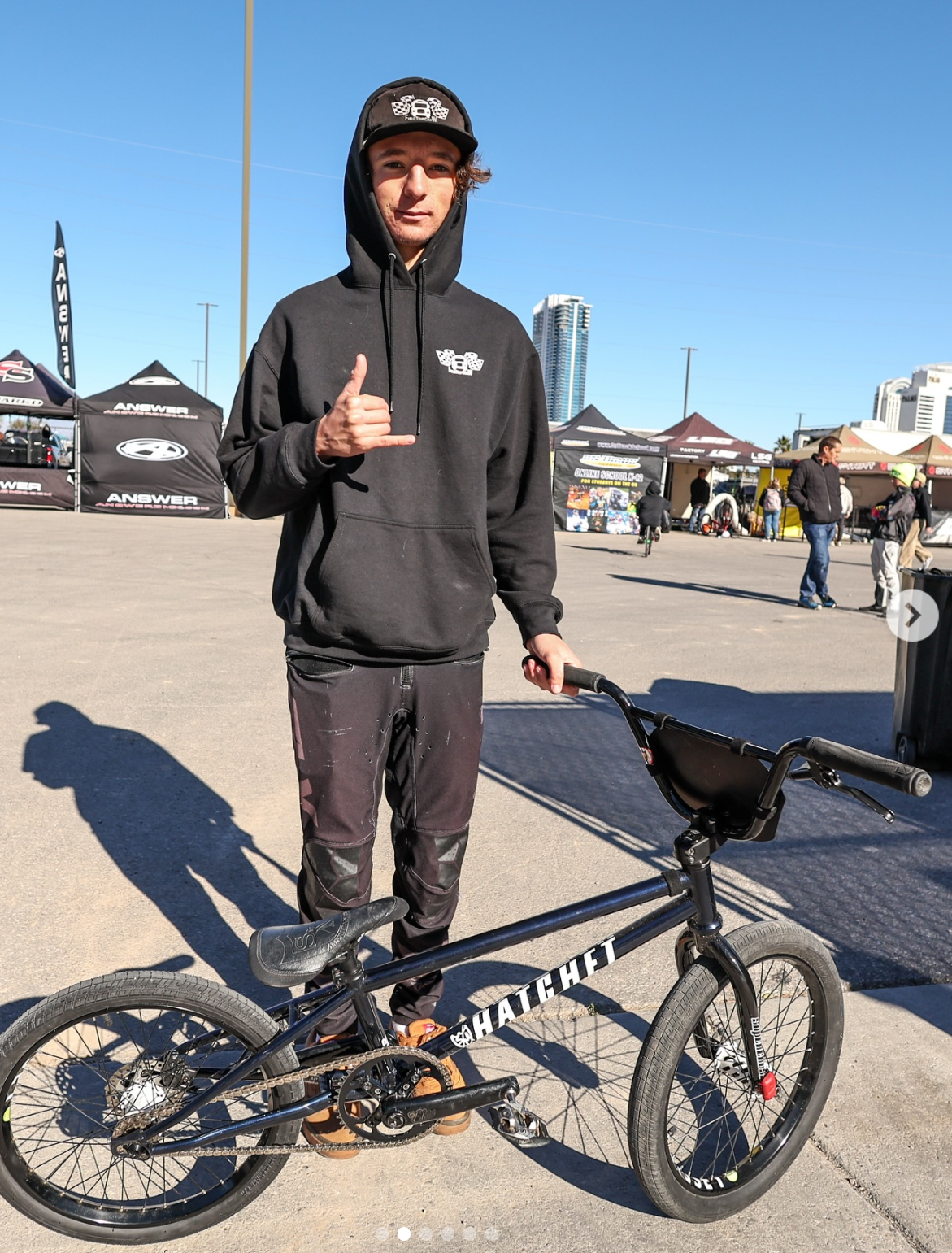 The bike is looking fresh!