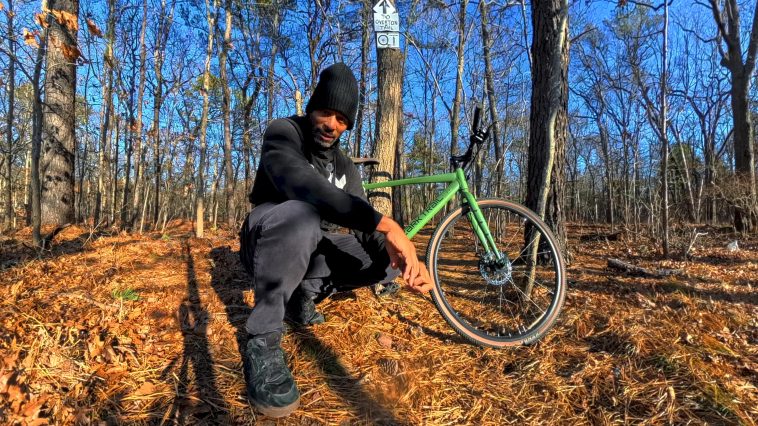 Overton MTB trails on a gravel bike