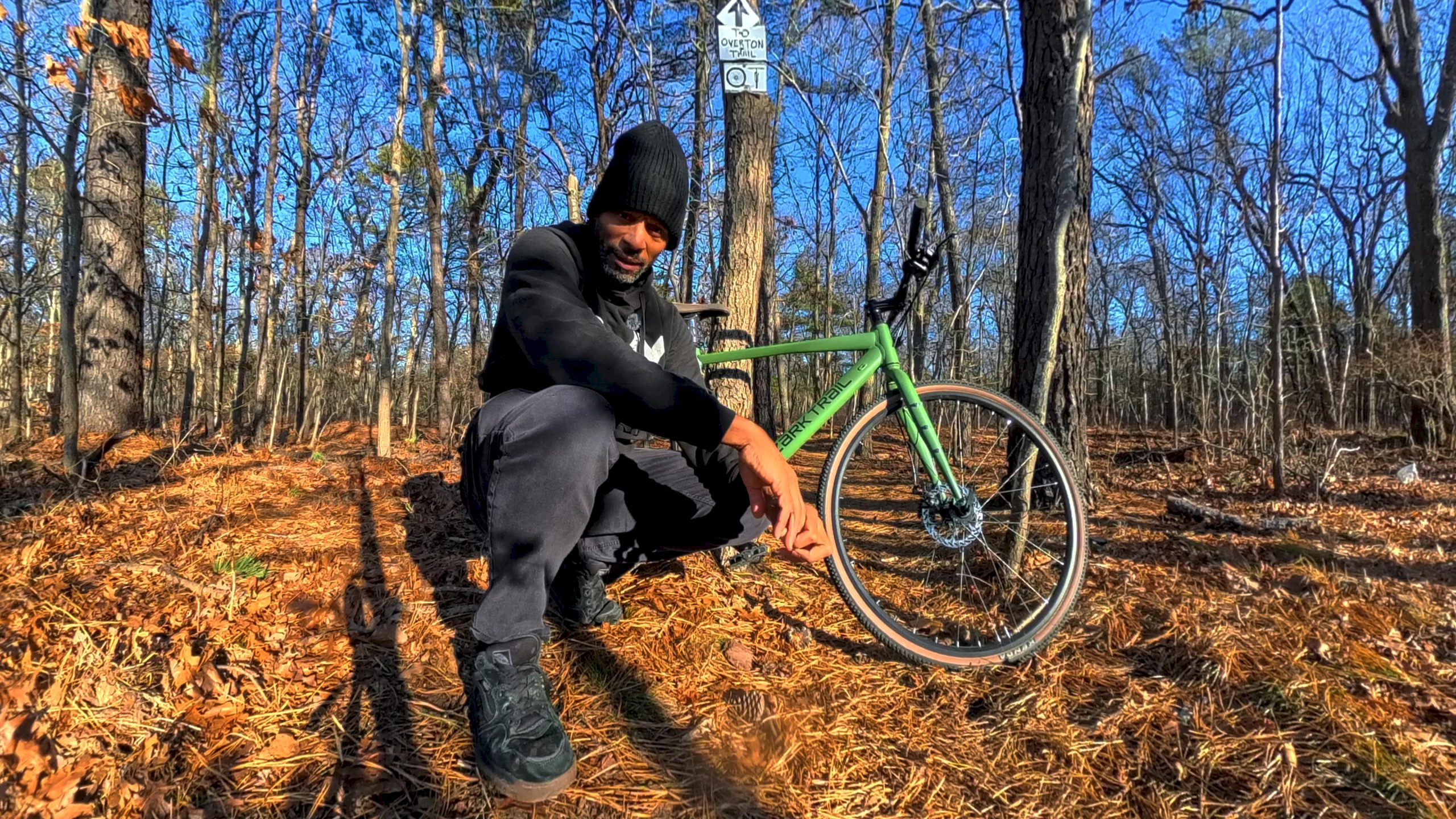 Overton MTB trails on a gravel bike