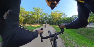 Ozark Trail Gravel Bike On a BMX track